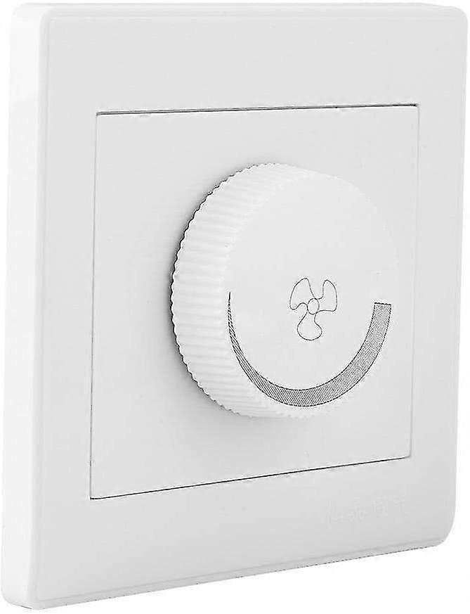 250V 100W 86x86mm, Ceiling Fan Speed Control Switch White Wall Panel Knob