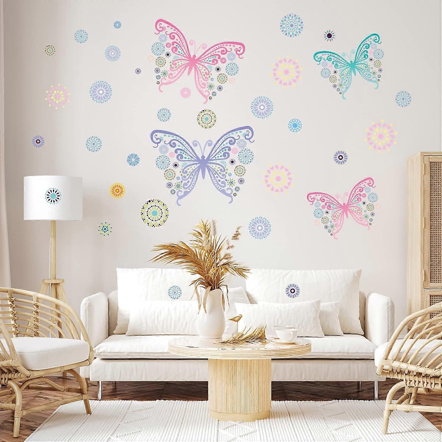 PVC Wall Stickers Wall Decoration Butterfly Pattern 780x390mm