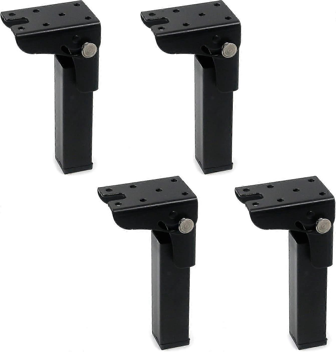 4PCS Folding Table Legs 300mm Height Iron Locking Hinge 90 Degree Foldable Desk Legs