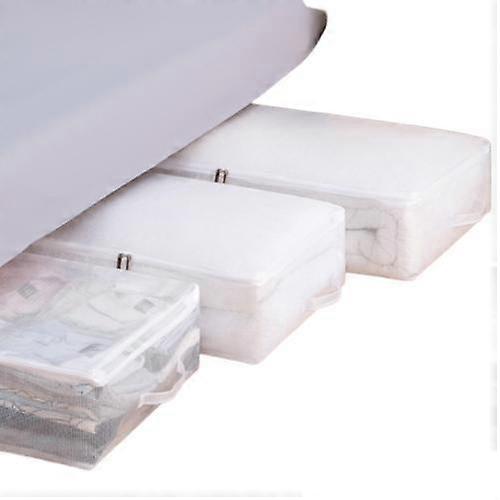 Underbed Storage Bag with Zipper Clear Window for Clothes Foldable