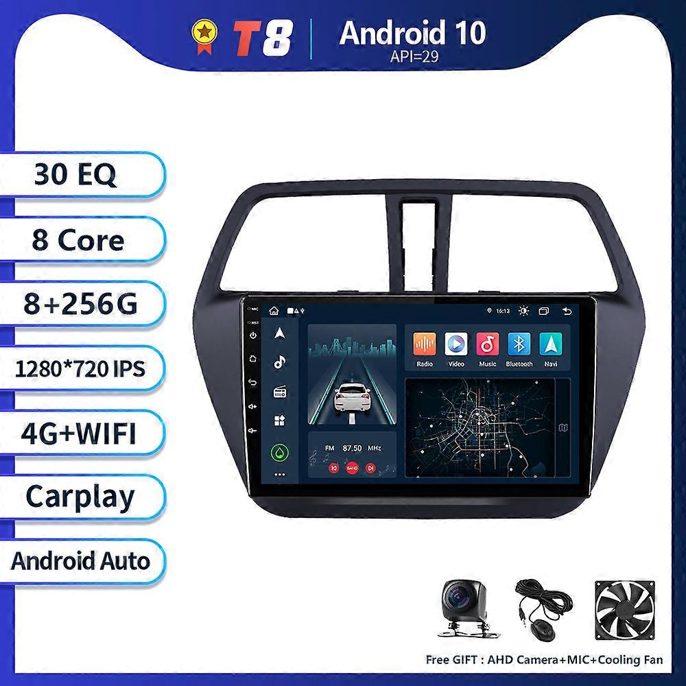 EKIY T8 Car Radio For Suzuki SX4 2 S-Cross 2012 - 2016 Multimedia Video Player Navigation GPS Android Auto CarPlay No 2 Din DVD