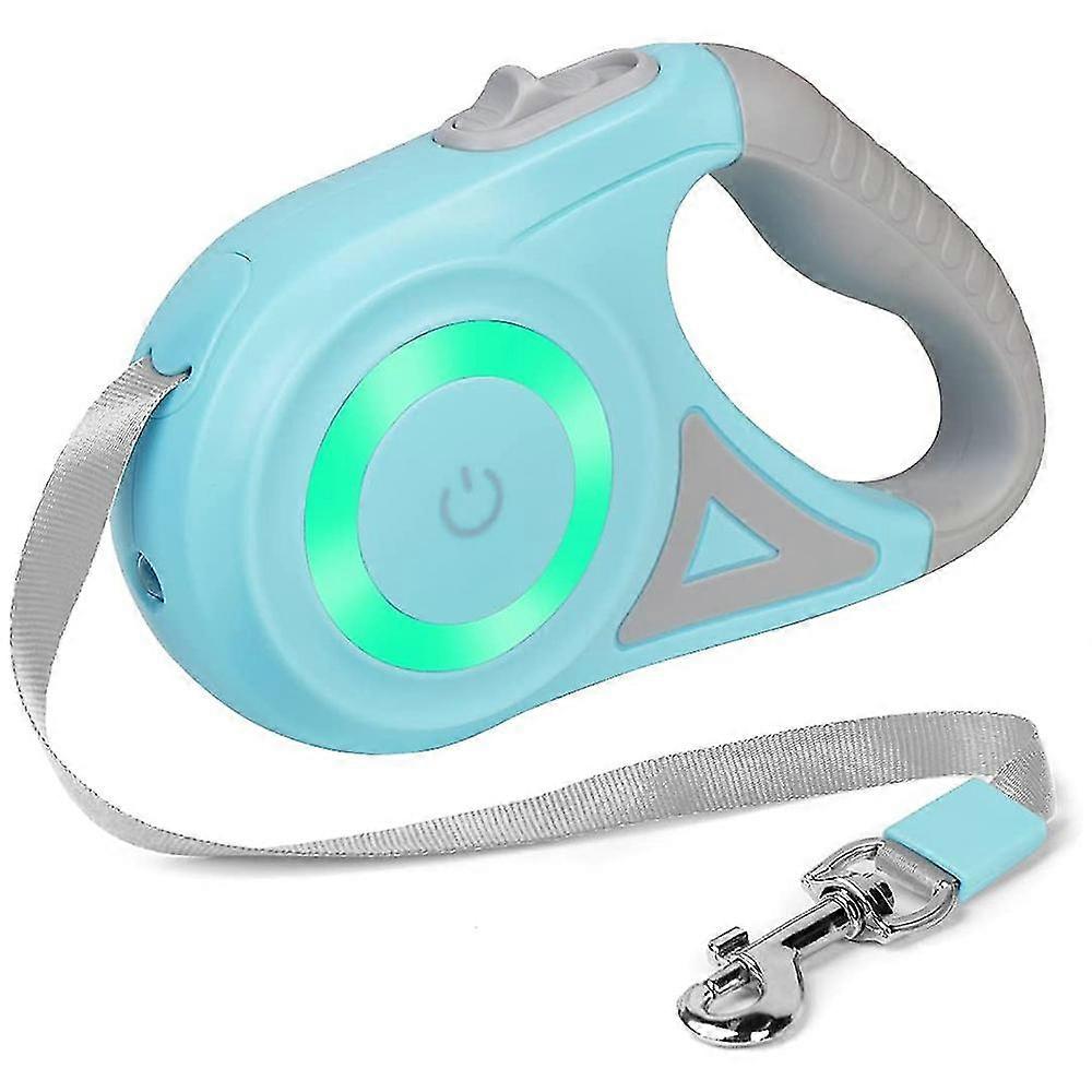 Retractable Dog Leash with Light, 16Ft or Flashlight Walking Leashes, Anti- Handle for Dog Leash Gr