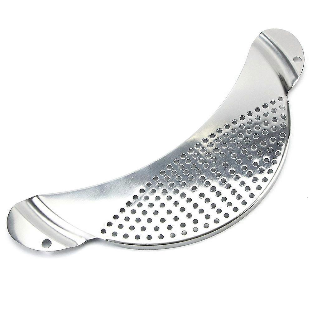 Pot Pan Strainer Board Crescent Shape Draining Hole Wash Fruit Vegetable Filter