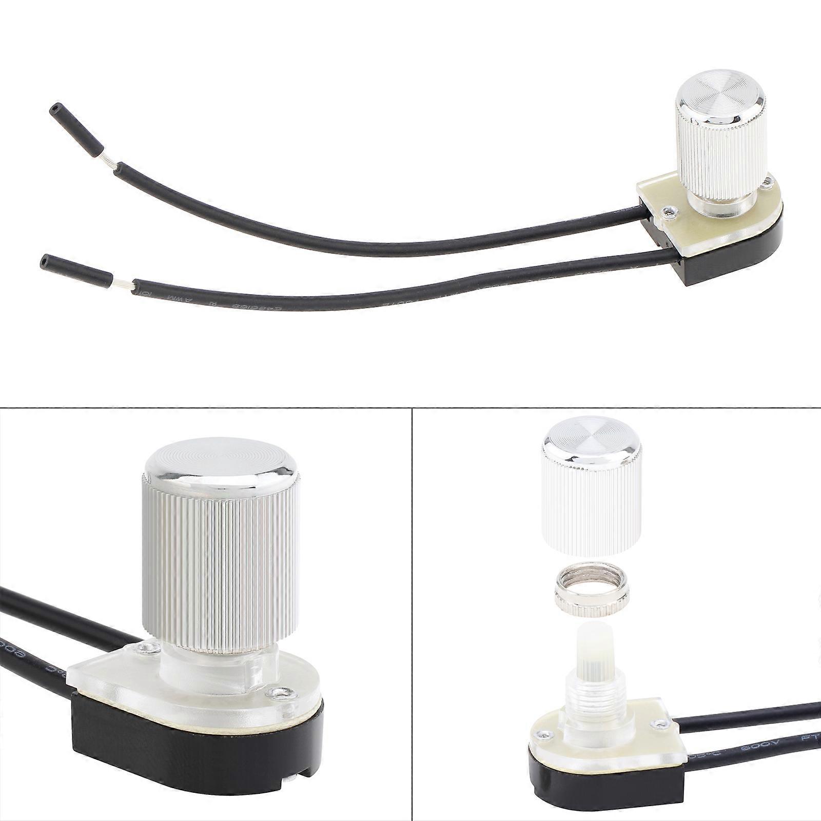 Electrical Rotary Switch Two Stage ON-OFF Switch for Floor Table Lamp Canopy Lights 2 Wire Rotary Lamp Switch
