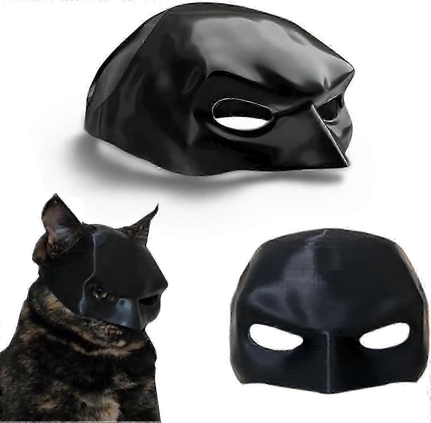 Maska netopiera pre mačky, cosplay klobúk s netopierom pre mačku, maska netopiera pre mačku, maska netopiera mačky, halloweenske kostýmy batcat, vhodné pre väčšinu mačiek