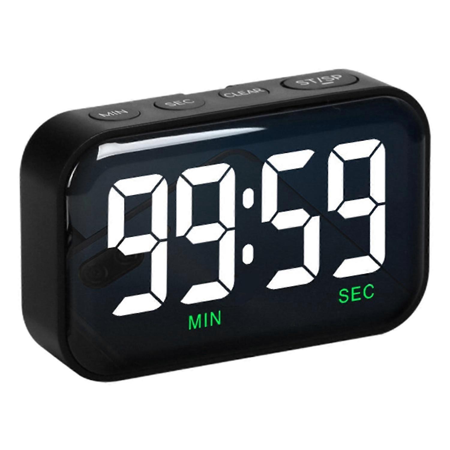 Kitchen Timer Digital LED Display 2 Brightness 3 Volumes Magnetic 100-minute Countdown Timer for