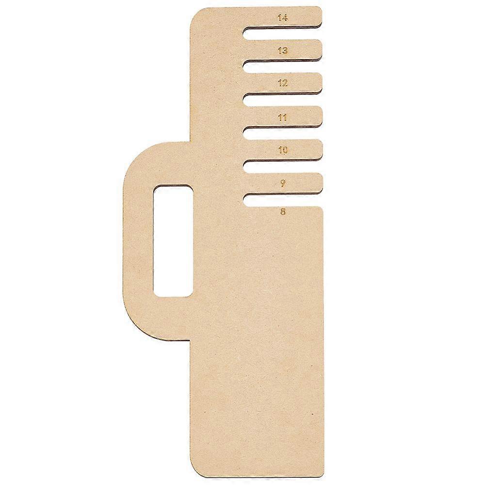 MDF Wood Floss Bobbin Sewing Thread Winding Board for Cross Stitch Cotton Thread Storage Rectangle 35.5x15x0.4cm