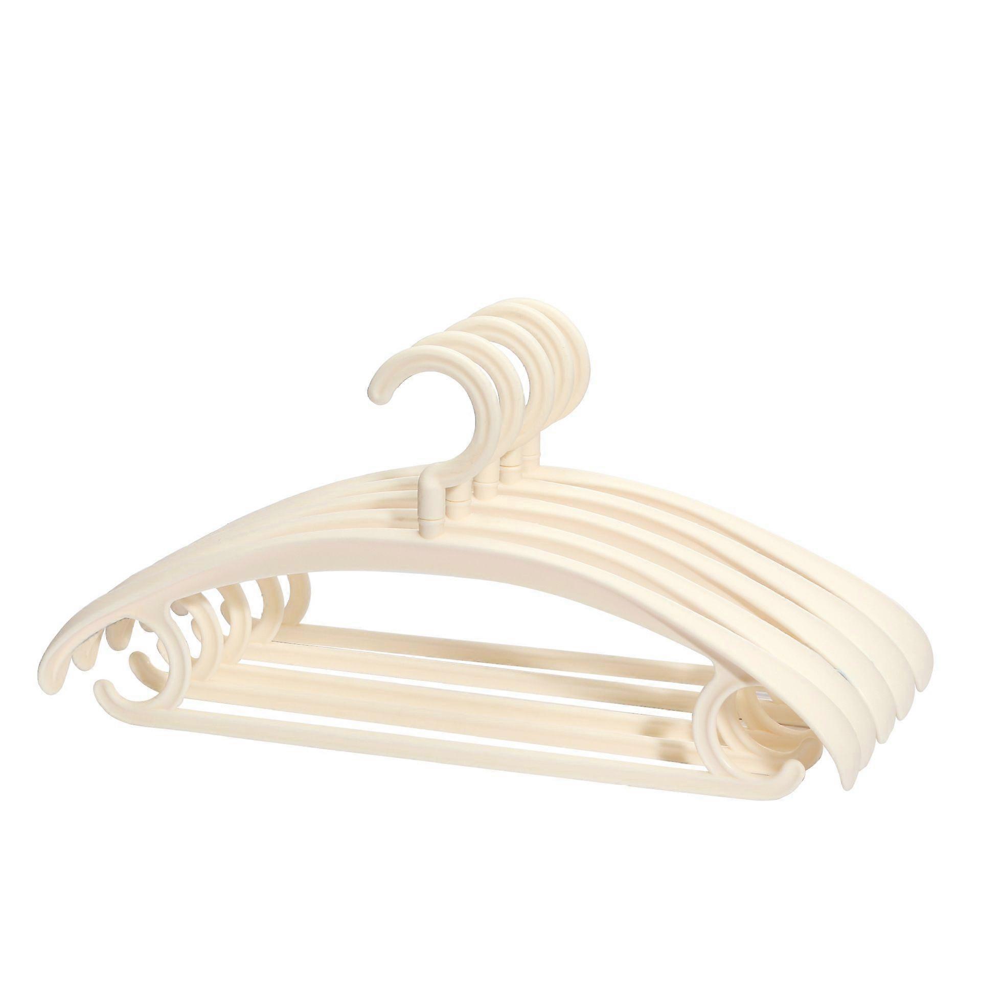 Adult traceless coat hanger Wide shoulder plastic coat hanger