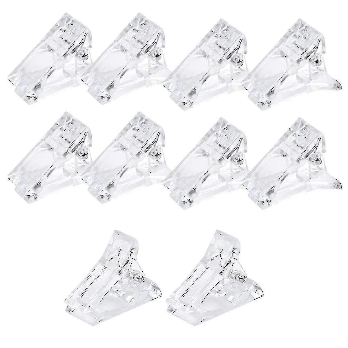 10 piezas Tip Clips, Tip Clips L, L Tips Clips, Transparent Cli