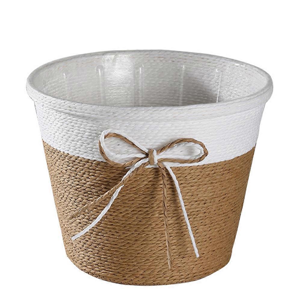 Vävd korg Vattentät Spara utrymme Bomull Rep Vävd Wicker Rustik Korg Trädgårdsplanterare Vävd Korg Planterare