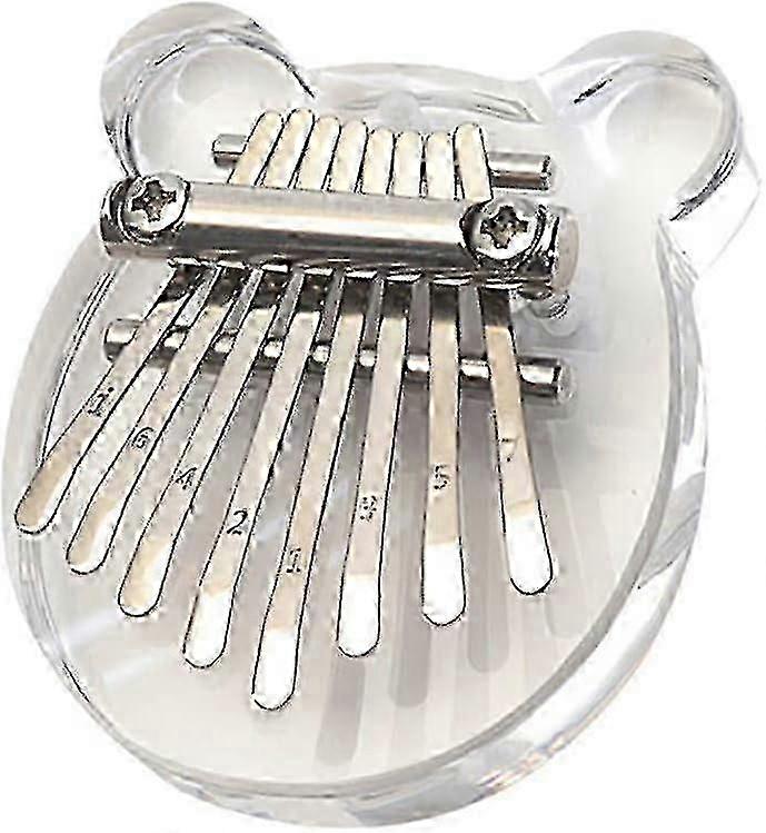 Mini Kalimba 8 pian cheie degetul mare, pian solid acrilic deget cu Lanyard