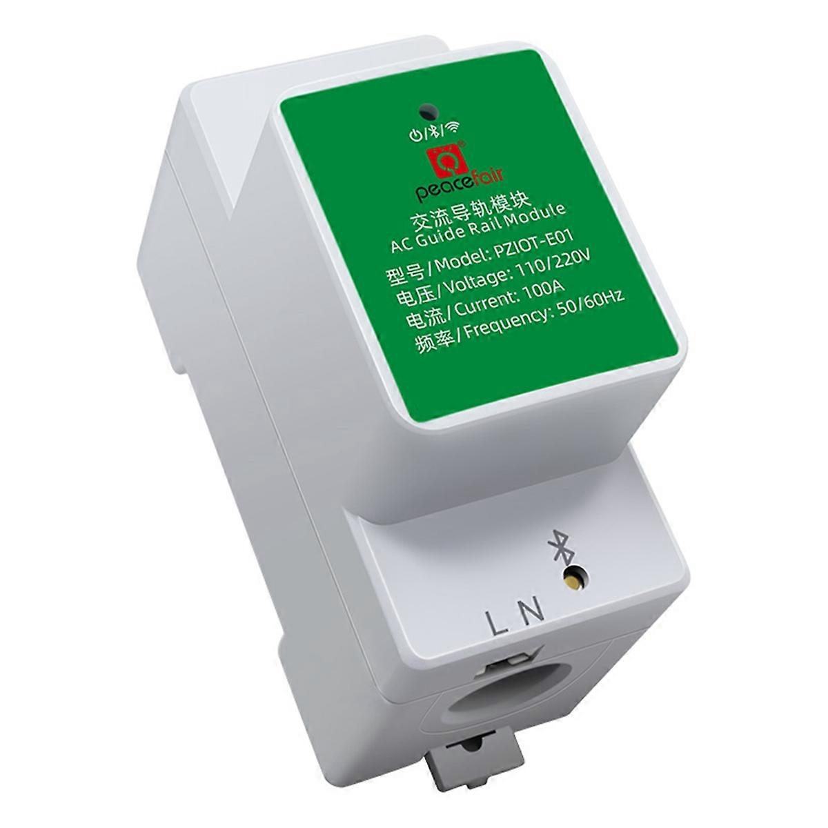 Tuya Energy Meter Single Phase AC Din Rail Module Wifi Smart KWh Power Consumption Meter Watt Mete