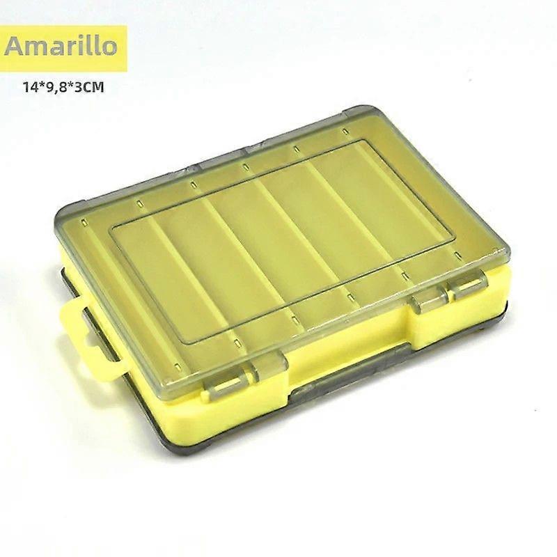 Double Sided Fishing Tool Box with 12 Cells for Lure and Hook Storage Box for Wobblers