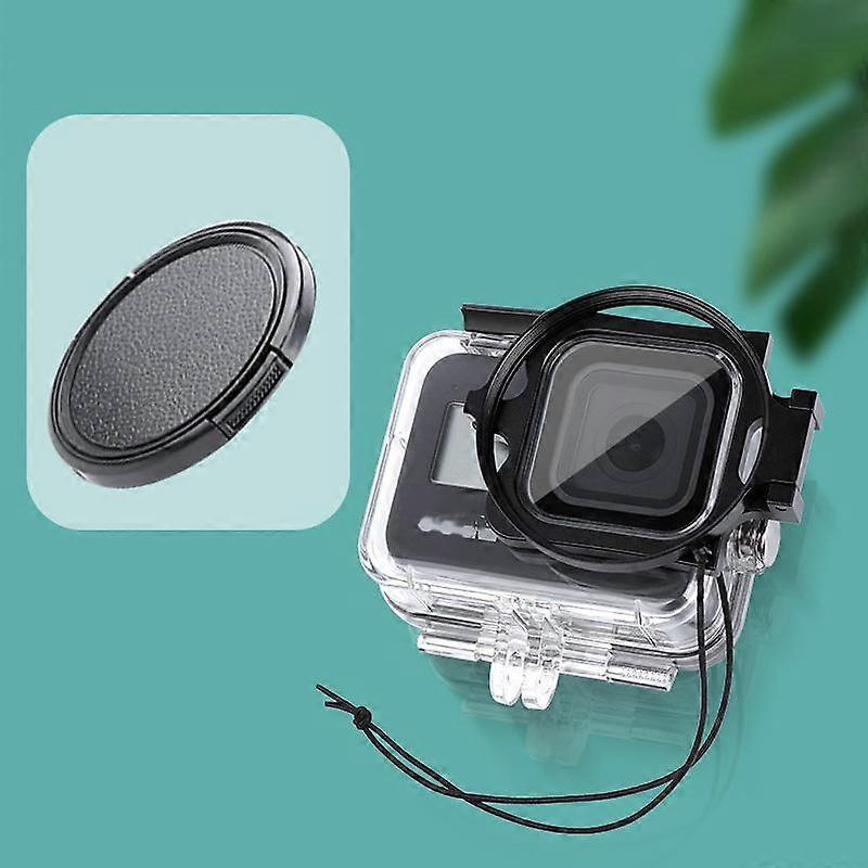 RUIGPRO for GoPro HERO8 58mm Filter Adapter Ring + Waterproof Case with Lens Cap