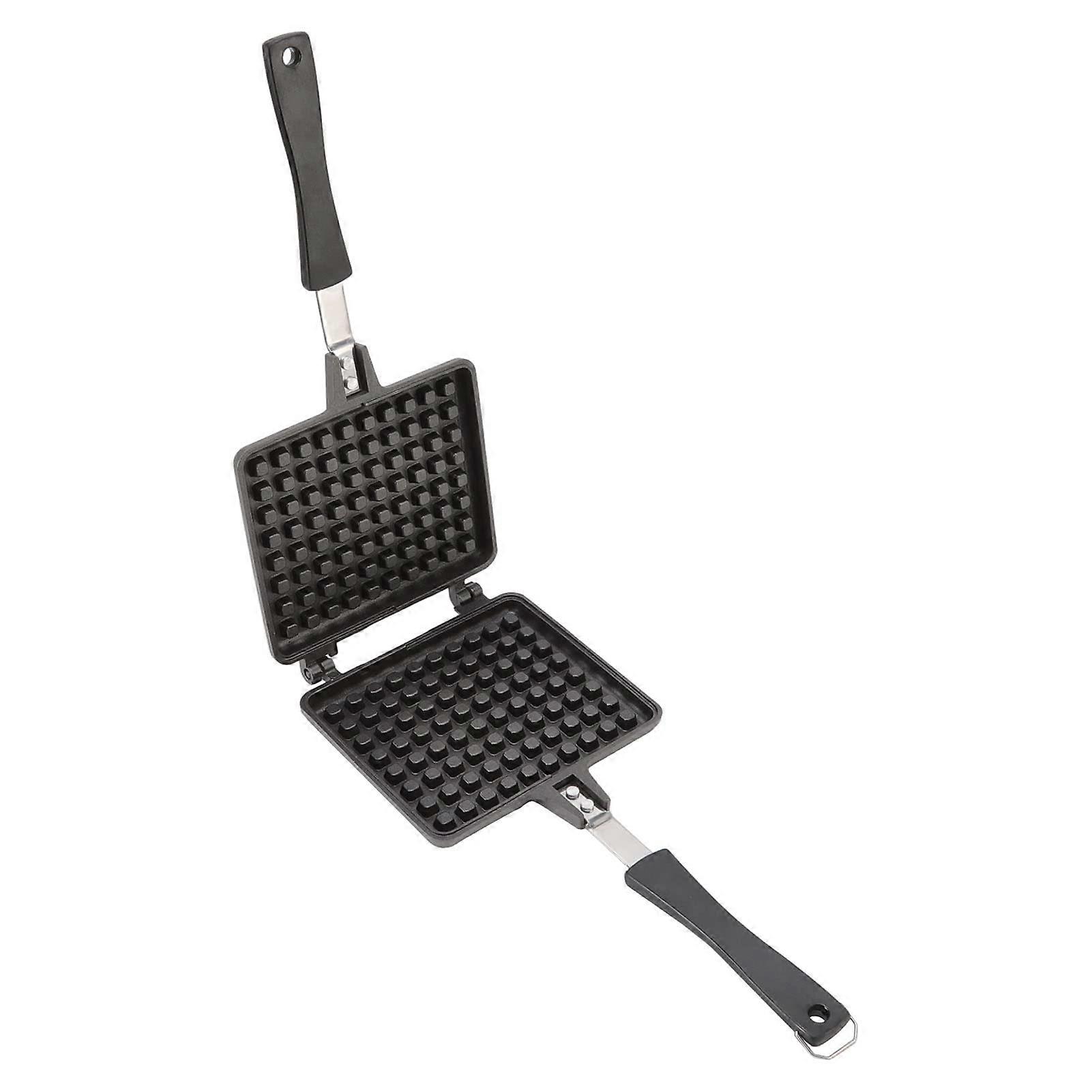 Waffle Iron, Easy to Use, NonStick Coating, Efficient, Universal Square Waffle Baking Mould, Double Baking Mould for Household Kitchen