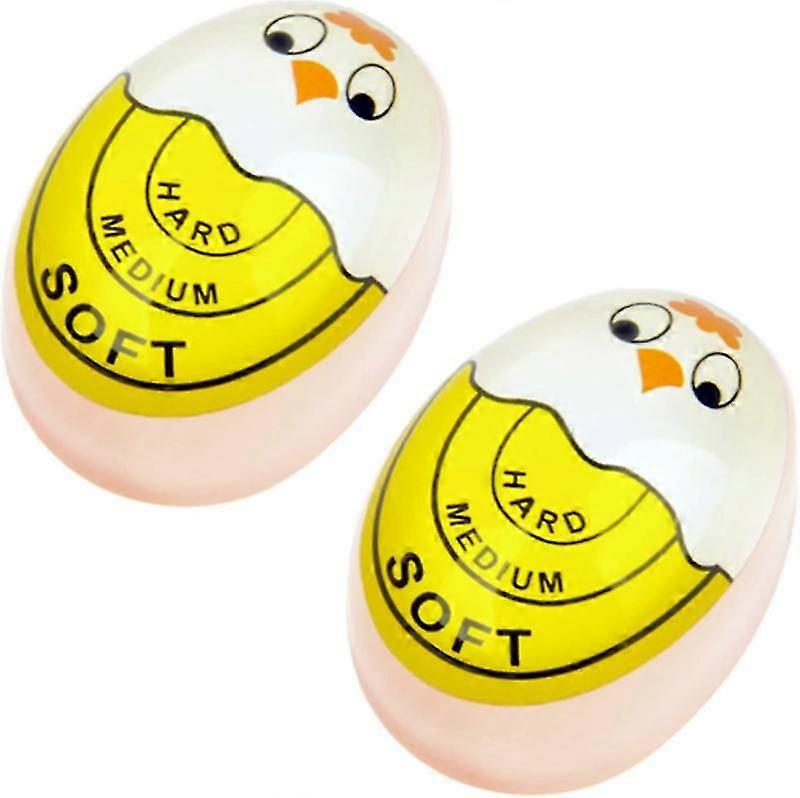 2Pcs Egg Timer Sensitive Hard & Soft Boiled Color Changing Indicator Tells New