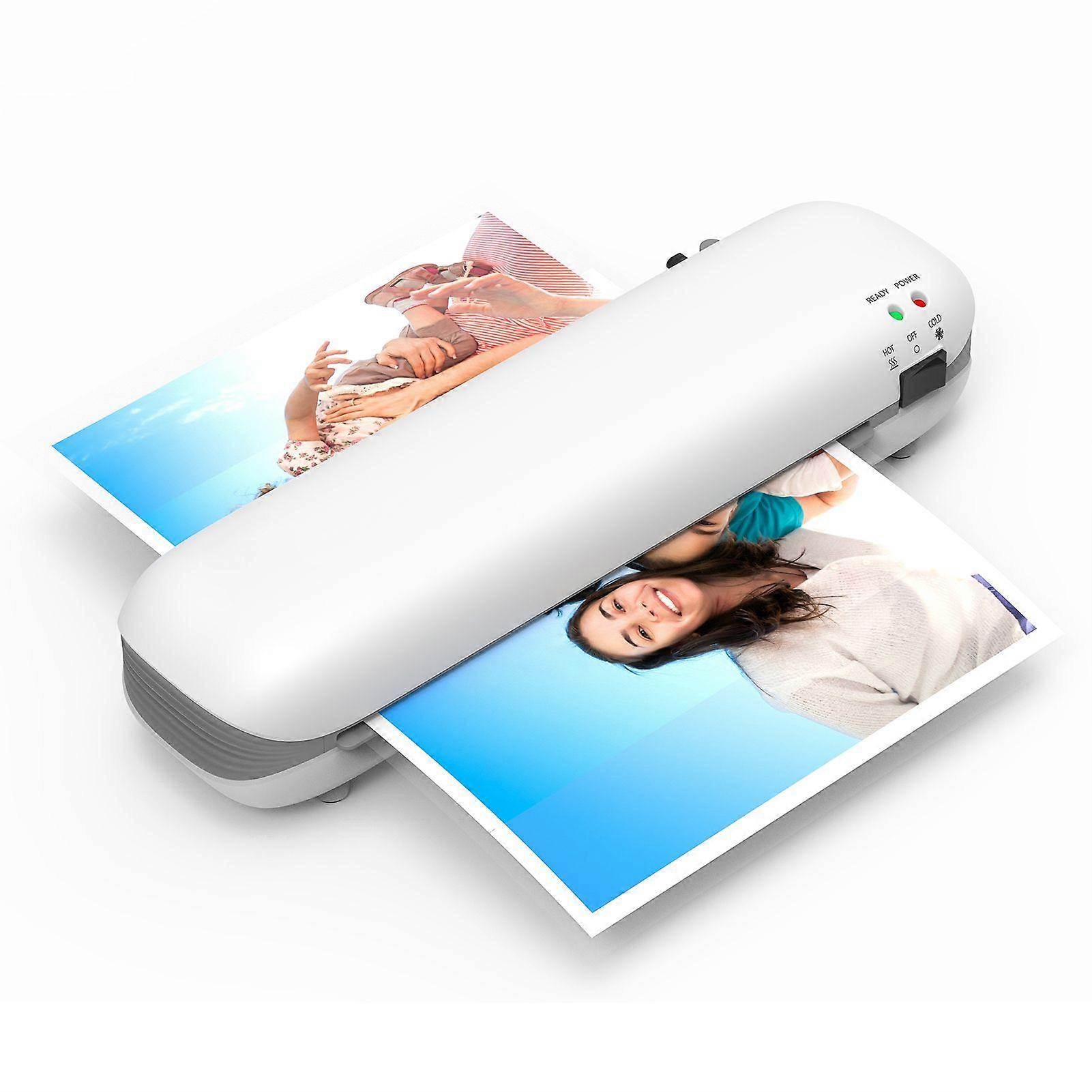 A4 Laminating Machine 9 inches Thermal Laminator Machine Desktop Hot and Cold Lamination 2 Roller System 230mm Entry Width Quick Warm-up Suitable for