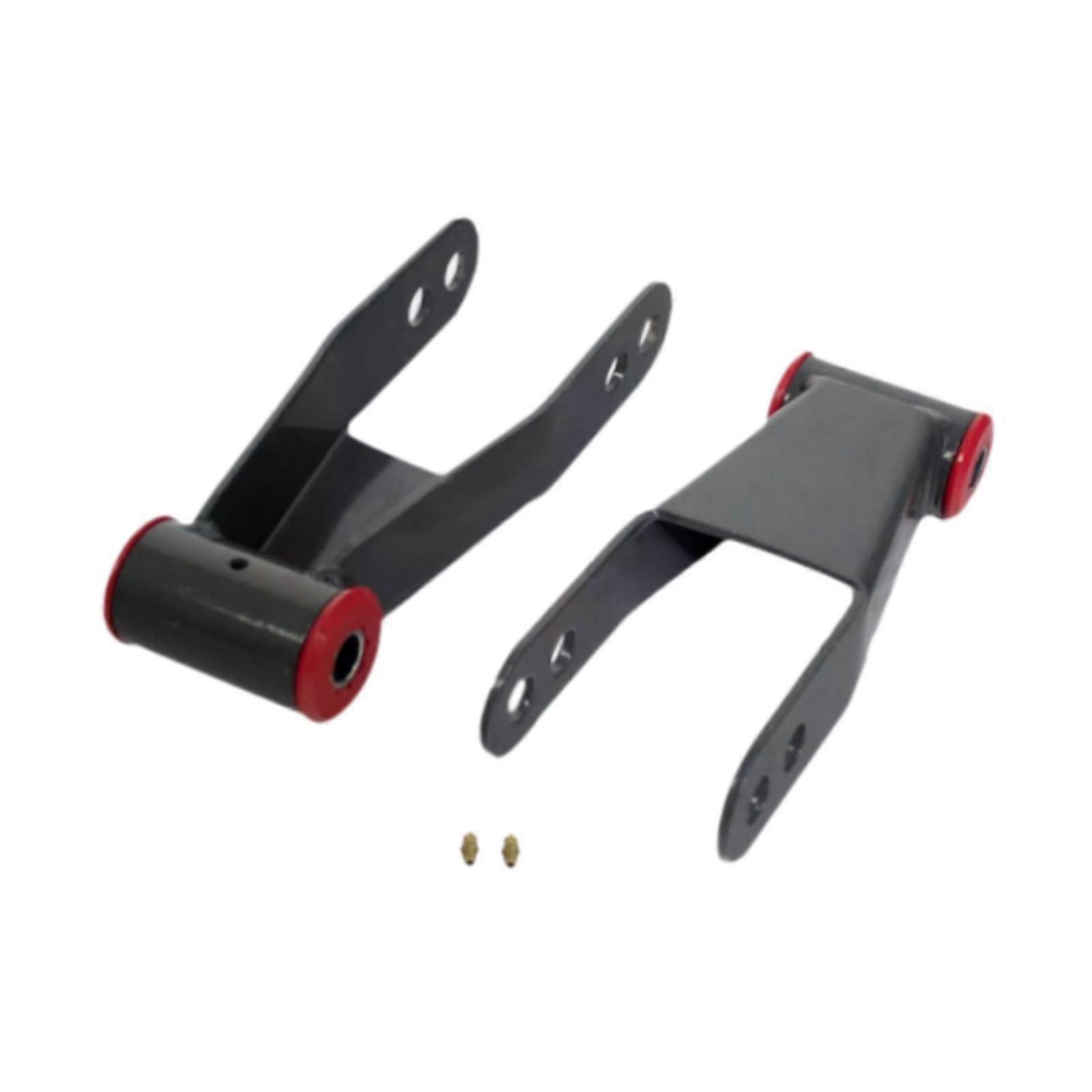 2Pcs Rear Drop Lowering Shackles 410520 Iron Directly Replace for Chevy