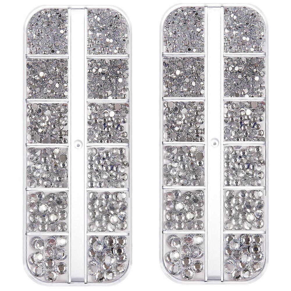 Multicolor Craft Rhinestones, Crystal Clear Flatback Gems for Crafting and Jewelry Making, Decorative Stones for All Creative Projects, Suitable for