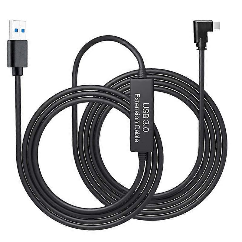 For Oculus Quest VR Link Cable Right Angle Type-C 3A Fast Charge Data Cord,5m/16.5ft
