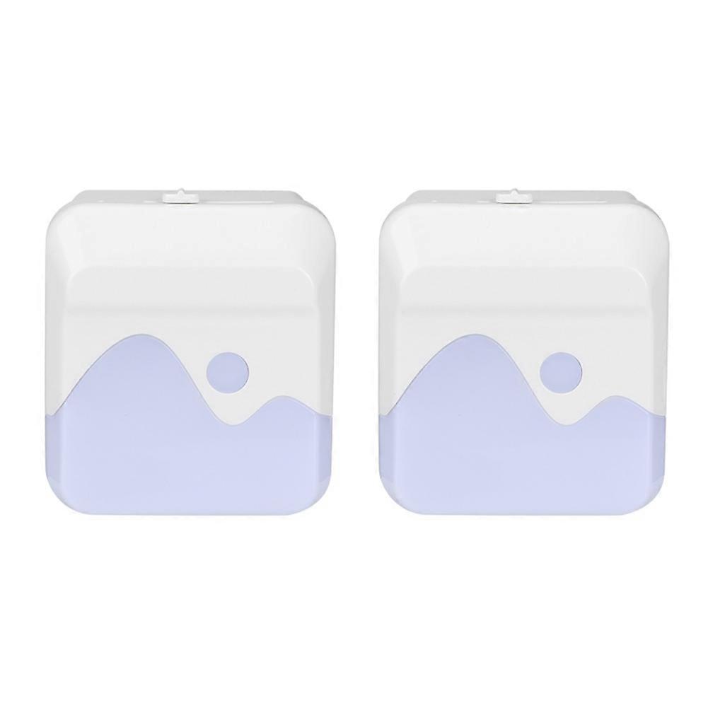 Stepless Dimmable Night Bedroom Lamp 2-Pack Dusk to Dawn Light Sensor US Plug AC100-240V