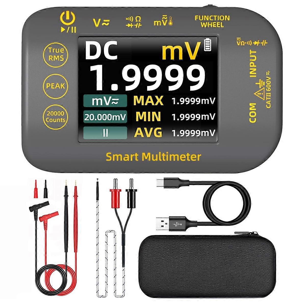 Photovoltaic Multimeter 20000 Word Rechargeable Digital Multimeter 2.8 Inch Color Screen Electrical