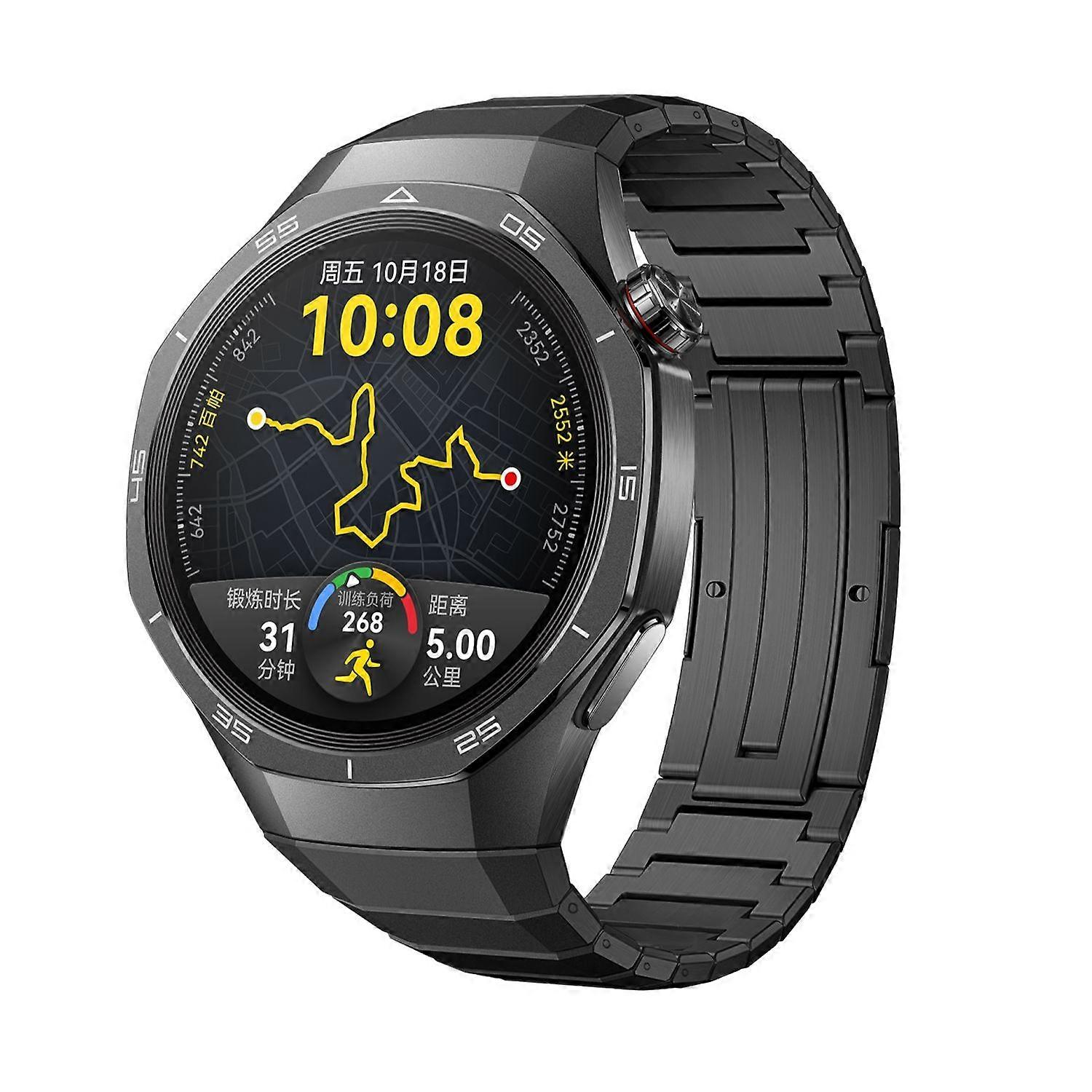 Folding Clasp Titanium Strap For Huawei Watch GT 5 Pro 46mm