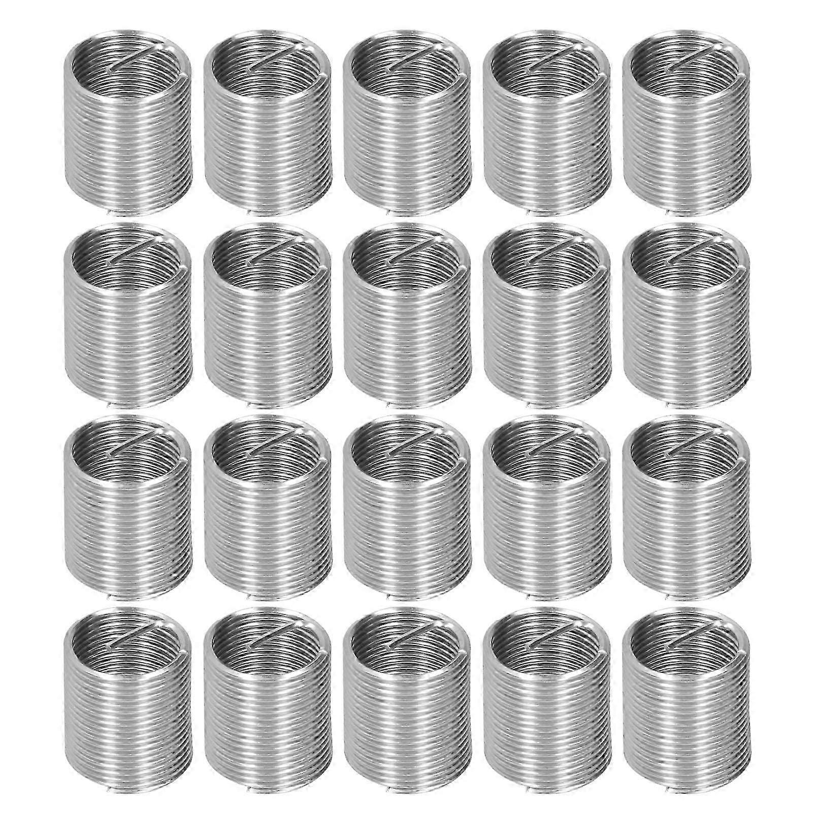 20Pcs Thread Repair M14 x 1.25 Spiral Circle Insert Reducer Nut Threaded Expand Socket Set2D