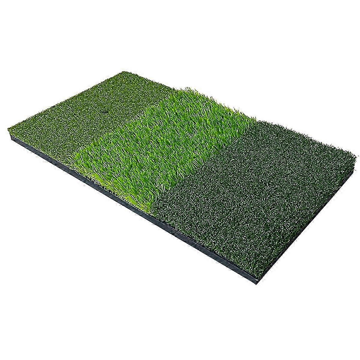 Golf Mat Portable with Rubber Socket Simulated Lawn Golf Training Lawn Mat