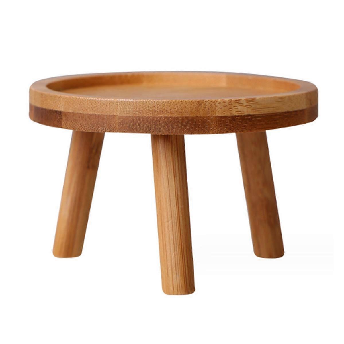 Flower Pot Tray Solid Wood Flower Shelf Indoor Desktop Living Room Potted Pothos Floor-Standing Vase Base