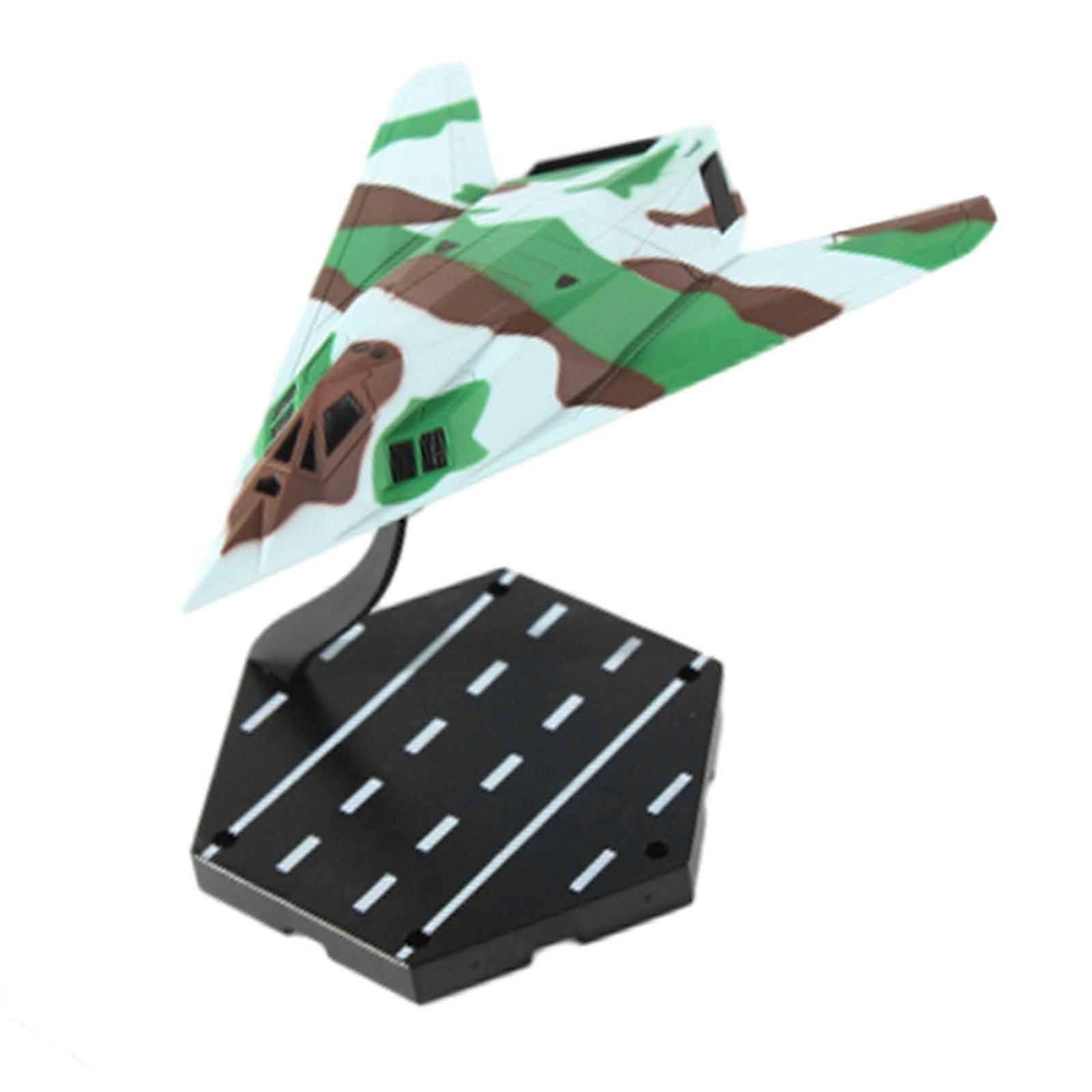 1/144 F117 Fighter Airplane Diecast Model with Base Kids Adults Toy Desktop