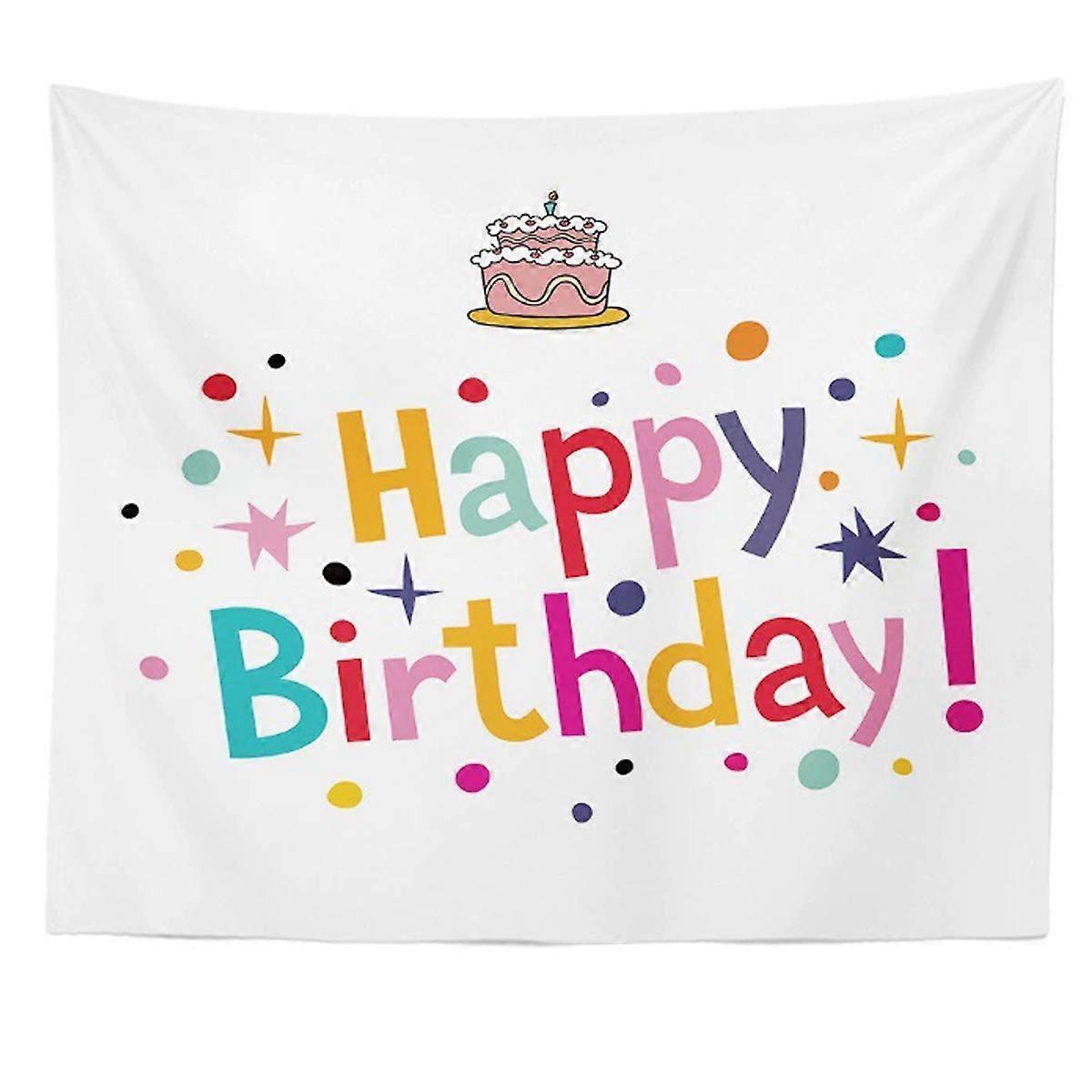 Birthday Tapestry, Wall Hanging, Blanket Backdrop