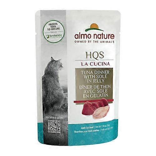 Almo Nature Hqs La Cucina 金枪鱼晚餐果冻湿猫粮，1.94 盎司（12 箱）