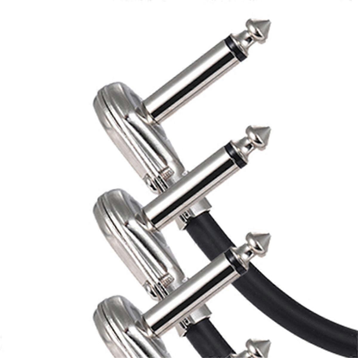6pcs Guitar Effects Instrument Connection Cable 15cm 1/4inch