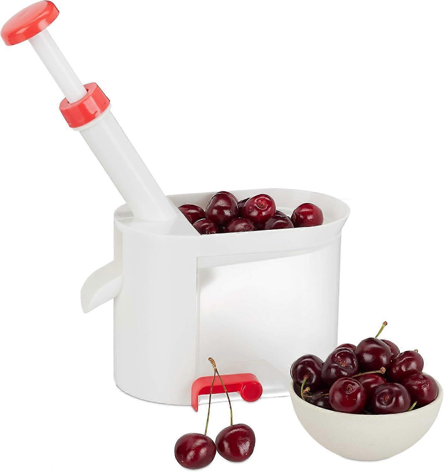 Cherry Pit Collection Container, Plastic, Rust-proof Blade