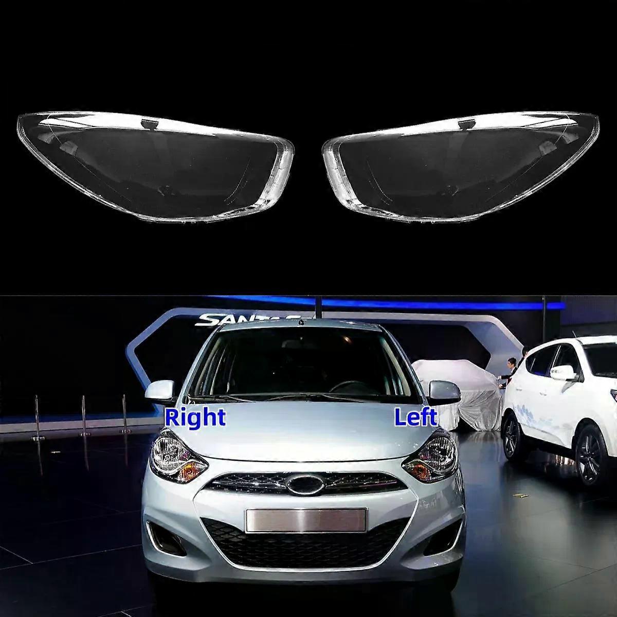 High qualityFor Hyundai I10 2010 2011 2012 2013 Front Headlight Shell Headlamp Lens Cover Transparent Lampshade Plexiglass Lamp Shell Mask