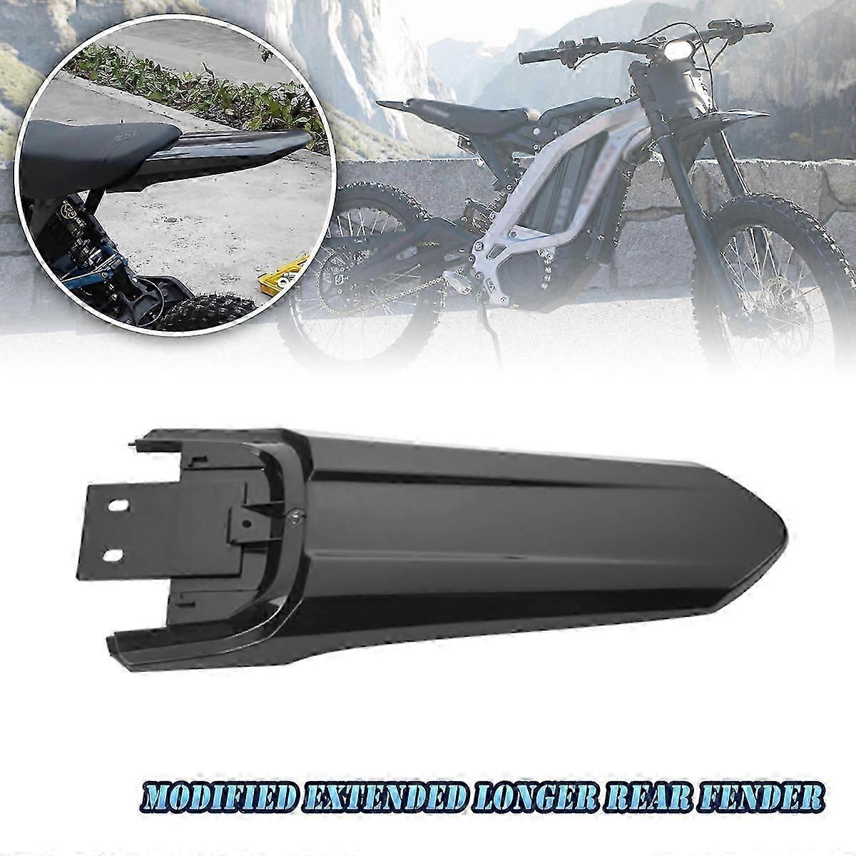 Apply For Surron Modified Longer Rear Fender Extension Fit for Sur-Ron Light Bee X and S Extra Long Dirt Pit Mudguard Tail Guard