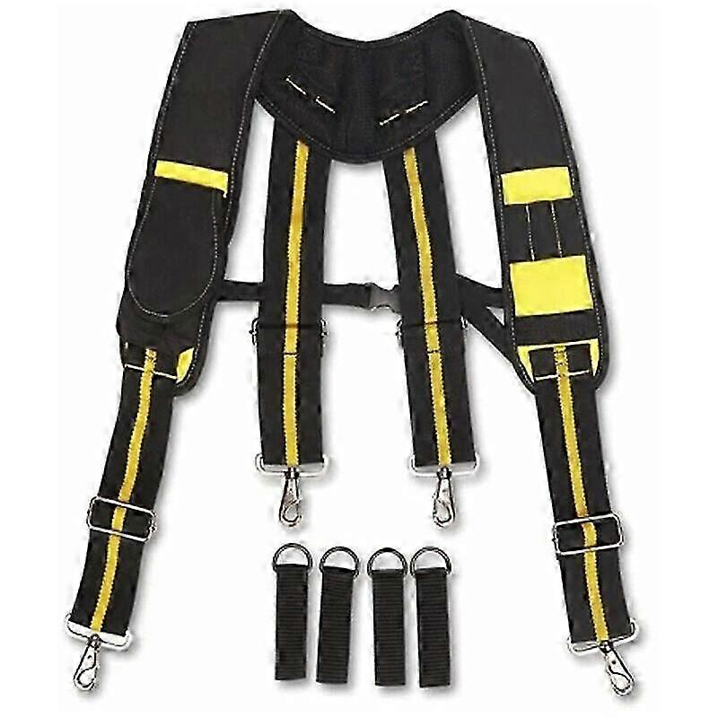 Adjustable Suspenders Belts Tool Holder Tool Belt Suspenders Men Professional Tools for Carpenter, Electrician, Plumber Edition