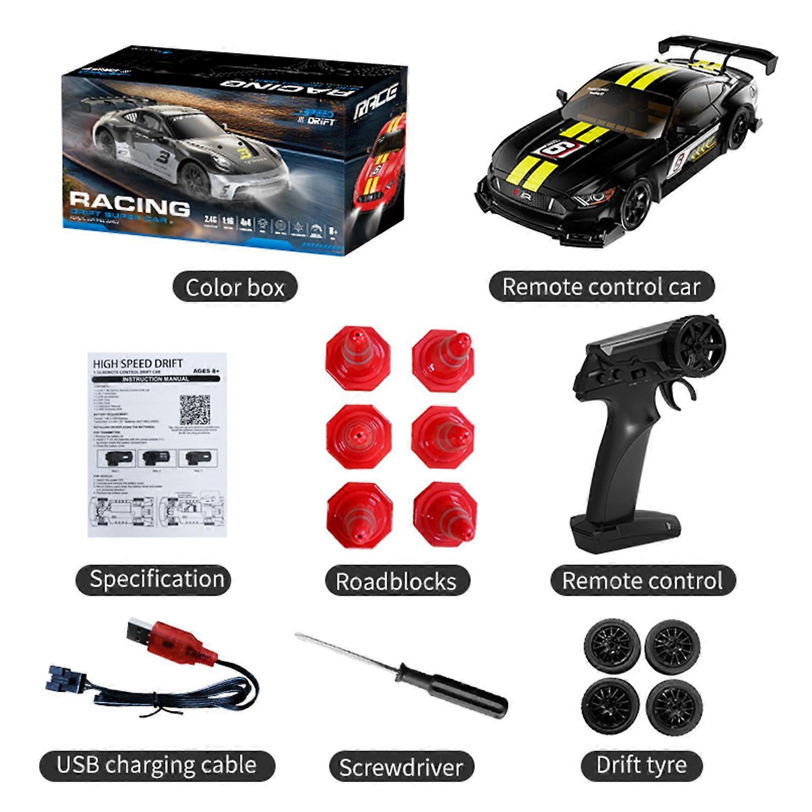 KF28 1:16 High-Speed 4WD RC Drift Car - 30MPH with 2 Batteries All-Terrain Stunt