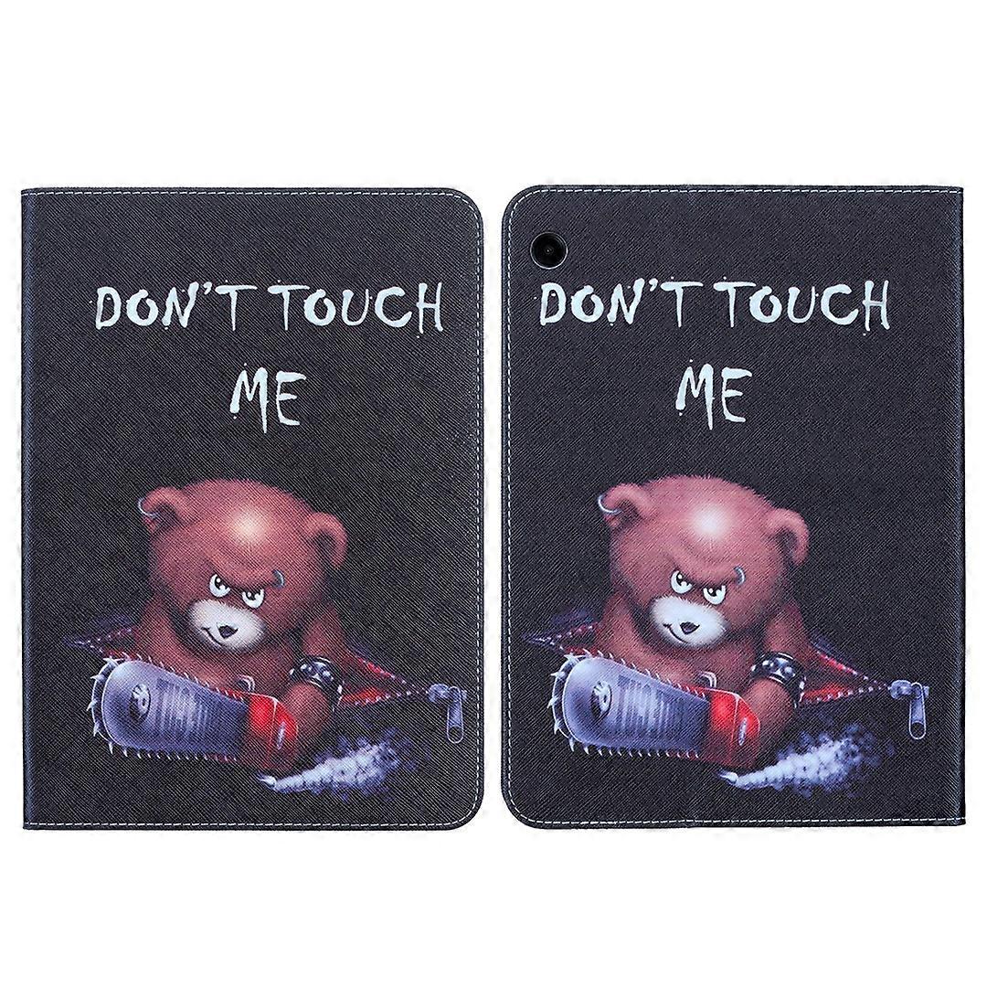 Étui pour tablette en cuir dessin coloré