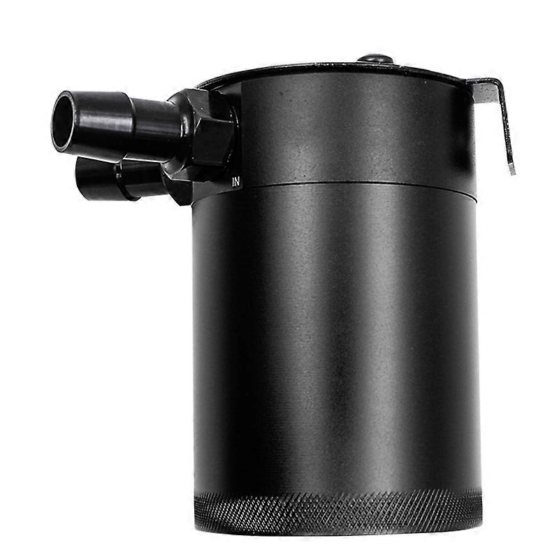 Universal 300ml Oil Catch Can Compact Baffled 2-Port Aluminum Reservoir Oil Catch Tank Fuel Tank Two Hole Breathable Kettle