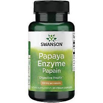 Swanson Vitamins Papaya Enzyme Papain,100 Mg,90 Vegan Caps
