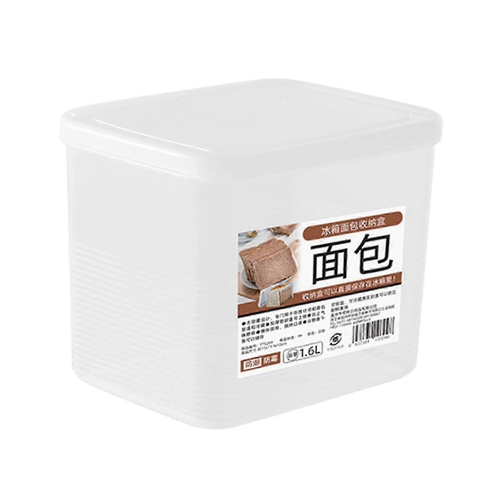 Reusable Bread Box with Clear Lid - Airtight Food Organizer for Kitchen