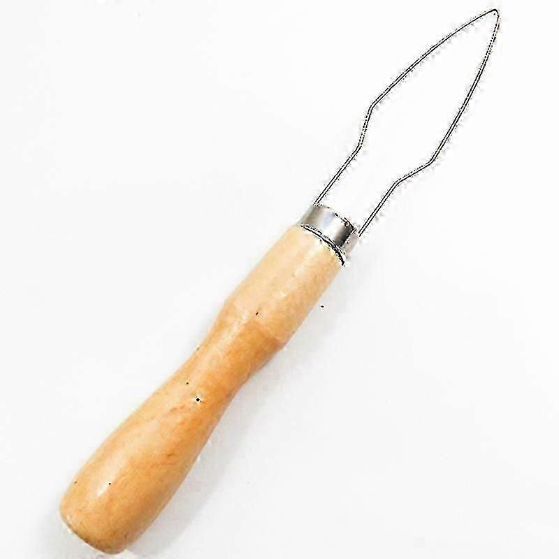 Button Hook Wooden Handle Wire Loop Pull Through Aids Button Helper Button Assist Device for Men Women Elderly (3pcs)P2025050900700