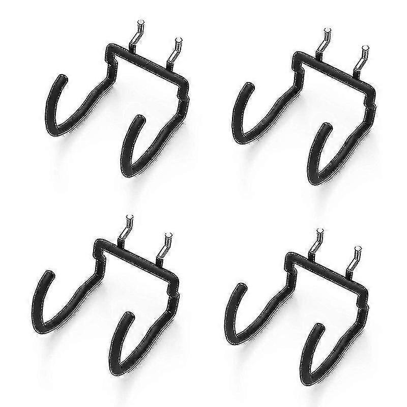 4pcs Pegboard Drill Holder Heavy Duty Hooks, Pegboard Double Hooks Drill Hanger Hook For Drill, Acc