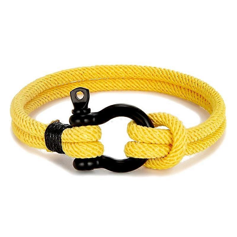 Unisex Marine Sailor Rope Nautical Survival Shackle Bracelet