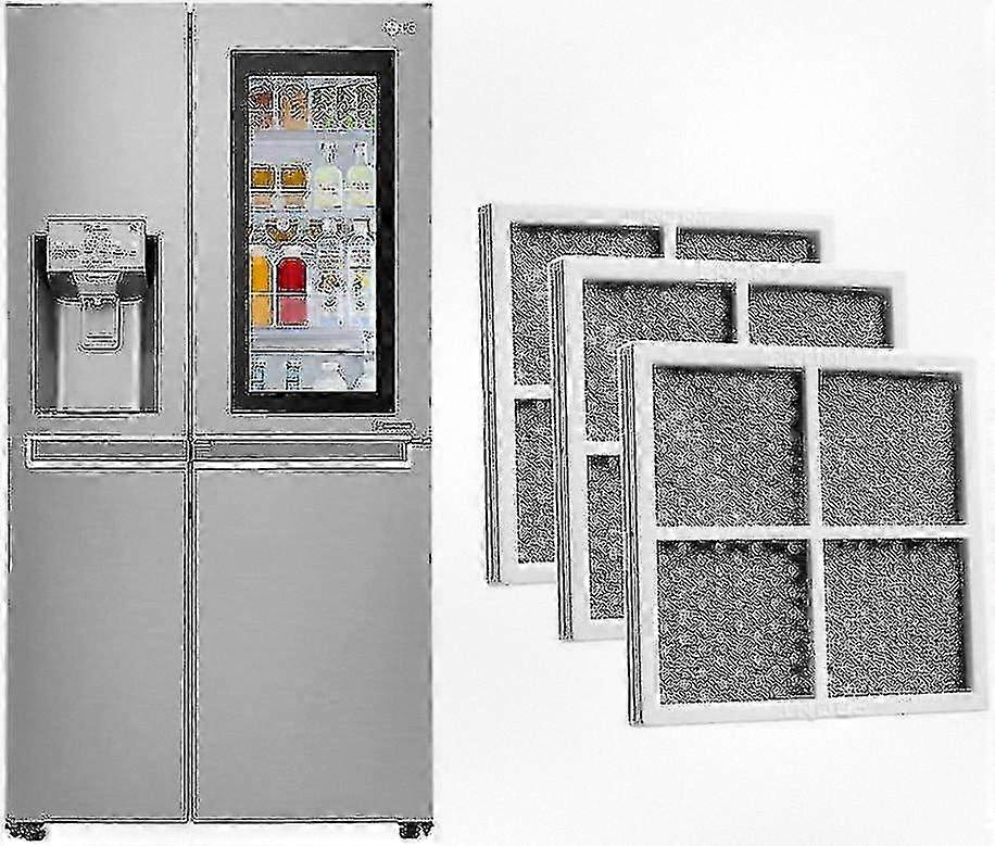 LG Refrigerator Air Filter Replacement 3 Pack Compatible with Pure N Fresh Models LT120F LFX31925SW LFX
