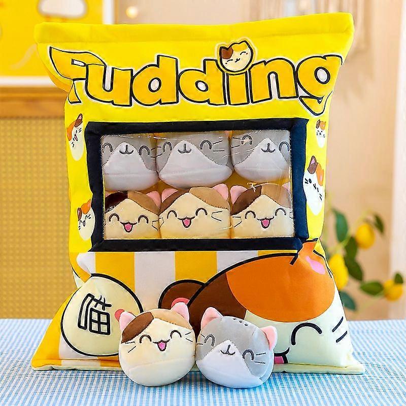 Cute Snack Pillow Stuffed Animal Toys Pudding Decorative Removable