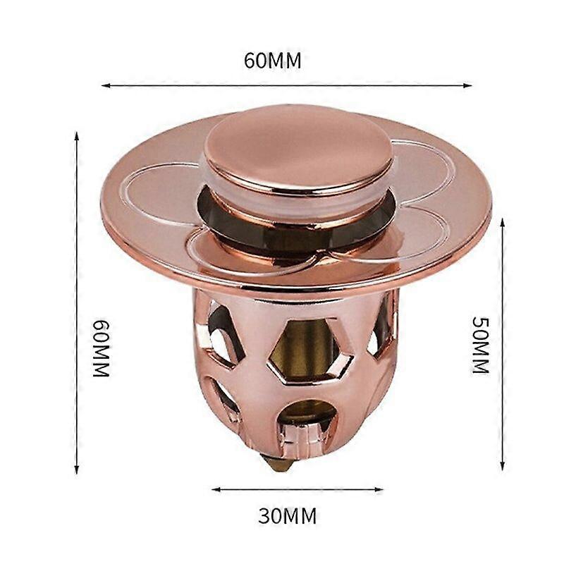 Universal Stainless Steel Pop-Up Bounce Core Basin Drain Filter Shower Sink Strainer Bath Stopper Bathroom ToolCraft Pipe Cleaners