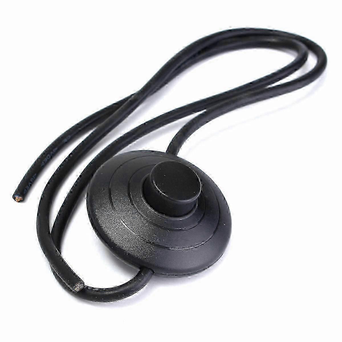 1m Circular Lighting Button Switch With 3 Core Inline Flex Cord For Table Desk L lucky